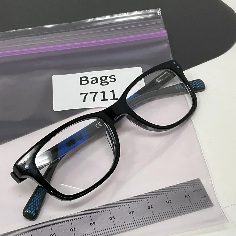 NIKE FRAMES ONLY EYEGLASSES 5538 013 BLACK / BLUE 46 [] 17 130